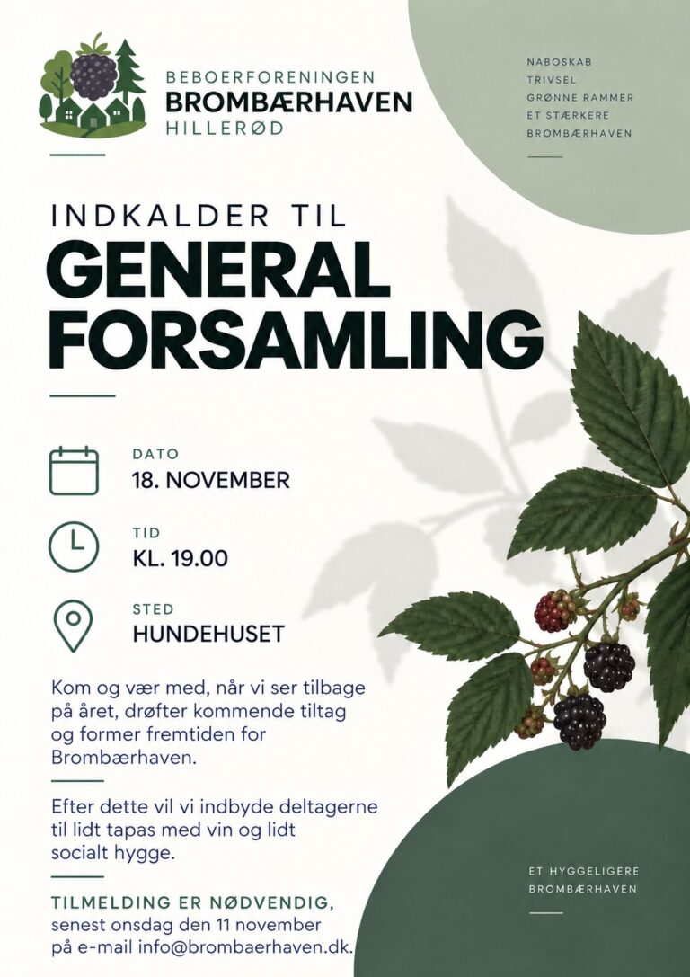 Indkaldelse til Generalforsamling 2026